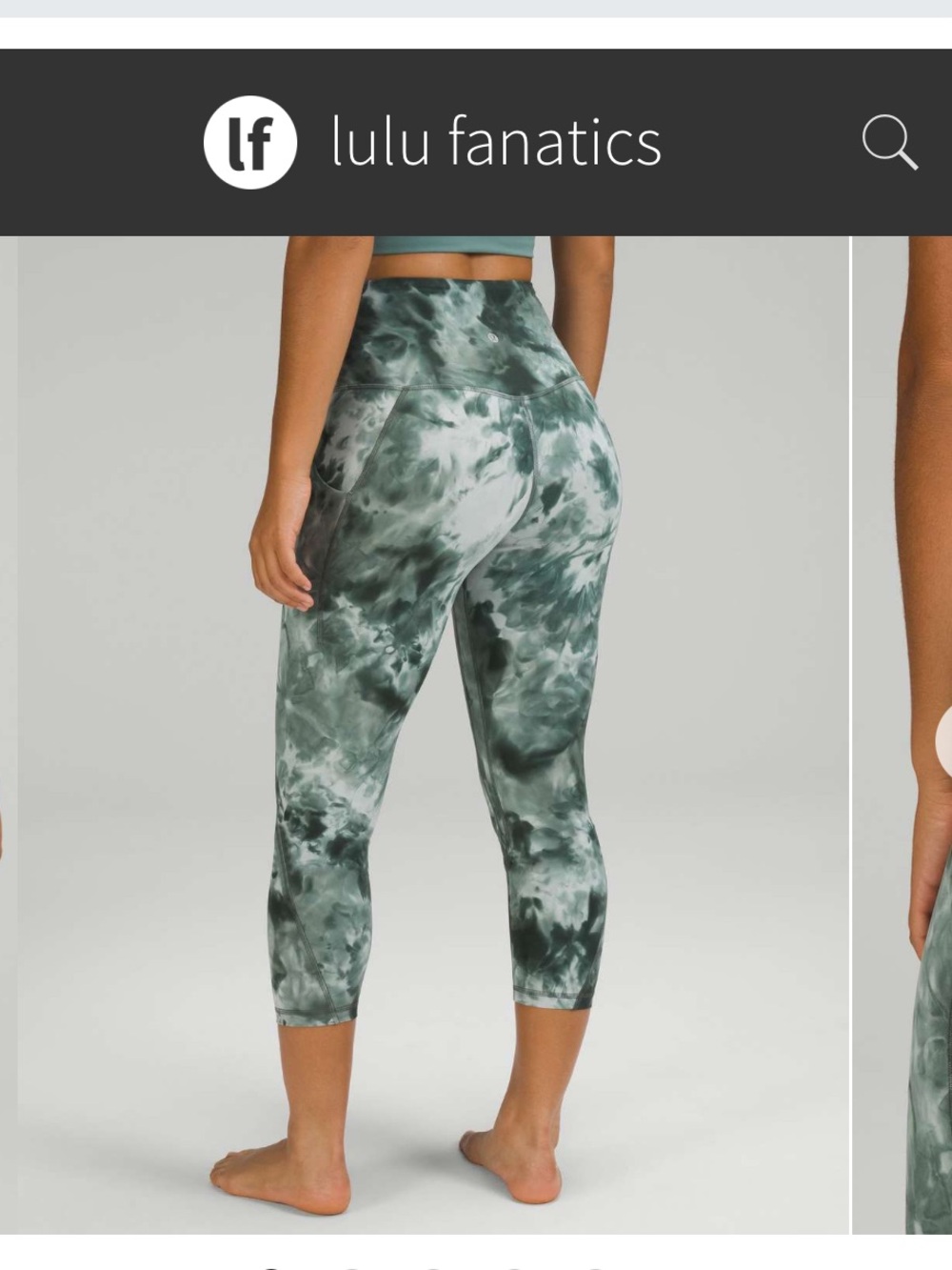 Lululemon Align High-Rise Pant w Pockets 25" Diamond Dye Starlight Smoked Spruce